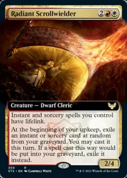 Radiant Scrollwielder (Extended) [Strixhaven: School of Mages] Magic MTG - Image 1