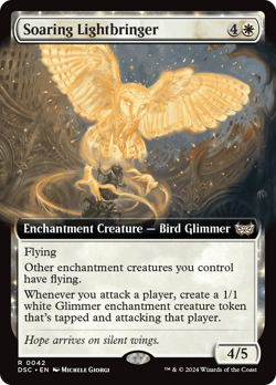 Soaring Lightbringer (Extended Art) [Duskmourn: House of Horror Commander] - Image 1