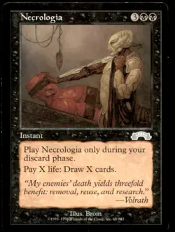 Necrologia LP Light Play Exodus MTG [7910] - Image 1