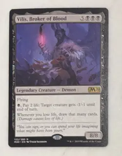 Vilis, Broker of Blood -Core Set M20 MTG NM X1 122/280 R Magic The Gathering - Image 1