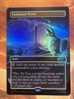 MTG Foil Borderless Command Tower Secret Lair X Avatar The Last Airbender NM!! - Image 1