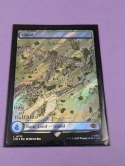 MTG: The Lord of the Rings: Tales of Middle-earth: Island Surge Foil #0715 - LP - Image 3