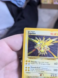 Pokemon TCG Zapdos 16/102 Base Set Holo Rare Unlimited WOTC Vintage - Image 5