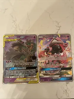 Pokemon TCG Set of 3 Jumbo Black Star Promos Trevenant & Dusknoir/Tapu Lele GX - Image 1