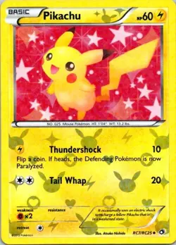 Pokemon Pikachu TCG RC7/RC25 Legendary Treasures Holo Card - LP (SKU 1-1) - Image 1