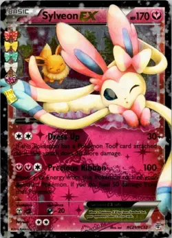 Pokemon TCG Sylveon EX RC21/RC32 Generations Eeveelution - MP (SKU 1-1) - Image 1