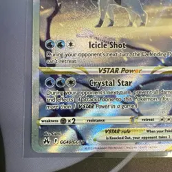 Pokemon TCG Glaceon VSTAR GG40/GG70 Crown Zenith Alt Art Galarian Gallery - Image 4
