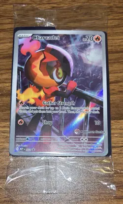 POKEMON Phantasmal Flames SEALED CHARCADET 022 Pokemon Center Black Star Promo - Image 1