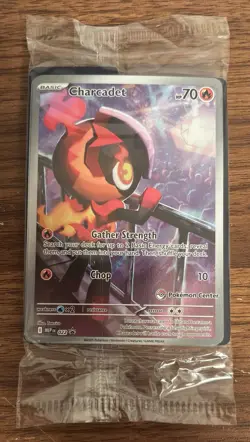 POKEMON Phantasmal Flames SEALED CHARCADET 022 Pokemon Center Black Star Promo - Image 2