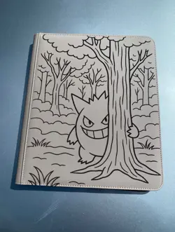 Pokemon XL TOP LOADER Gengar Laser Engraved Binder/ Made To Order! USA SELLER - Image 1