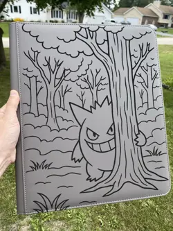 Pokemon XL TOP LOADER Gengar Laser Engraved Binder/ Made To Order! USA SELLER - Image 3
