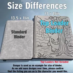 Pokemon XL TOP LOADER LUGIA Laser Engraved Binder/ Made To Order! USA SELLER - Image 2