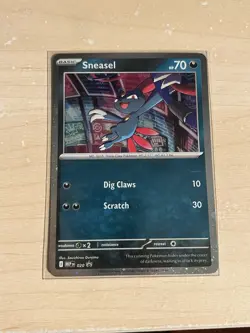 Pokemon TCG Phantasmal Flames Sneasel Promo Cosmos Holo 020 MEG 20 - Image 1
