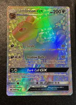 Umbreon GX 154/149 Secret Rare Pokemon TCG SM Base Set NM - Image 1