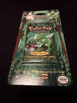 1999 WOTC Pokemon Jungle Booster Sealed Blister Pack Flareon NEW Mint 33.40g UUU - Image 1