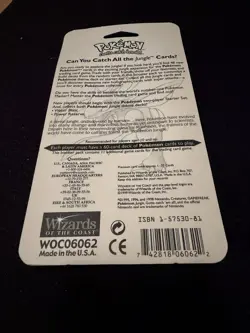 1999 WOTC Pokemon Jungle Booster Sealed Blister Pack Flareon NEW Mint 33.40g UUU - Image 2