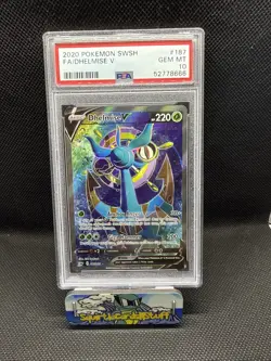 PSA 10 2020 Pokemon: DHELMISE V 187/202 - [Sword & Shield Base Set] Gem Mint 💎 - Image 1