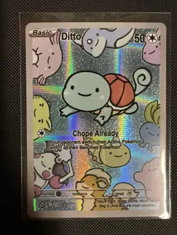 Ditto Squirtle 03 Holo - After Skool Hobby V2 Genetic Mystery - Pokemon Fan Art - Image 1