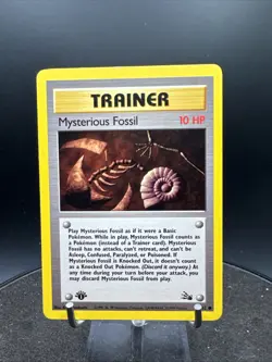 Mysterious Fossil #62/62 -Pokemon Fossil - FIRST EDITION VINTAGE - NM - Image 1