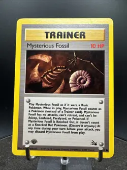 Mysterious Fossil #62/62 -Pokemon Fossil - FIRST EDITION VINTAGE - NM - Image 3