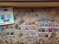 Yu-Gi-Oh Legendary Collection Ultra Rare Egyptian Gods + 34 Card Lot w/Binder - Image 1