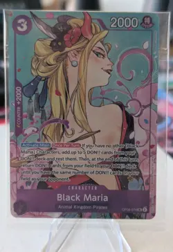 One Piece Black Maria (illustration Box Vol.2) SR OP08-074 Promo Sealed! - Image 1