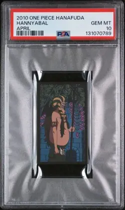 PSA 10 GEM MINT 2010 ONE PIECE HANAFUDA HANNYABAL APRIL - Image 1