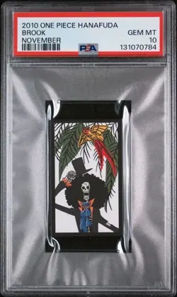 PSA 10 GEM MINT 2010 ONE PIECE HANAFUDA BROOK NOVEMBER - Image 1