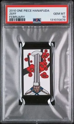 PSA 10 GEM MINT 2010 ONE PIECE HANAFUDA ZEFF FEBRUARY - Image 1