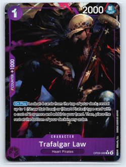 Trafalgar Law (Parallel) OP09-069 Emperors in the New World English Alt NM Foil - Image 1