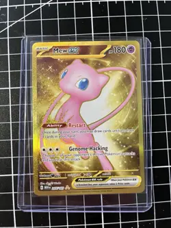 Pokemon TCG - Mew ex 205/165 Scarlet & Violet 151 Gold Holo Card - NM - Image 1