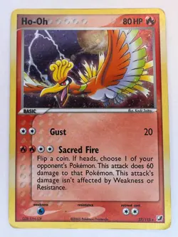 Ho-Oh - Cosmos Holo - 27/115 Unseen Forces 2005 Pokemon Cards TCG - LP - Image 1