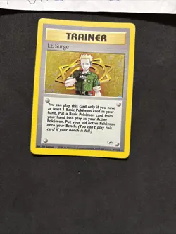 Pokemon Card Trainer Lt. Surge 17/132-Eng-Holo-Nm/Mint! - Image 3