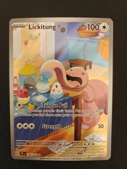 Pokemon Card - Lickitung 180/162 Illustration Rare - Temporal Forces - NM {206} - Image 1