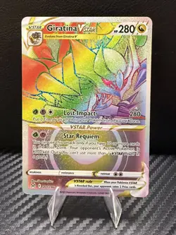 Giratina VSTAR 201/106 Lost Origin Near Mint Rainbow Rare Pokemon Card - Image 1