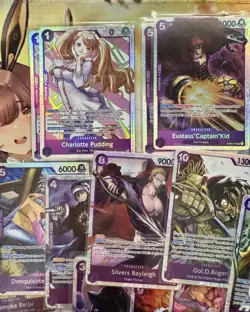 (17) One Piece TCG Purple SR/ Mixed LOT 17 Foil Cards English Mixed Sets All NM - Image 3