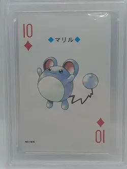 2000 POKEMON GOLD VERSION PLAYING CARDS 10 OF DIAMONDS #183 MARILL MGC 10 - Image 3