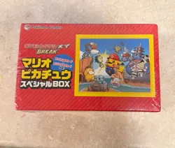 Pokemon Card Mario Pikachu Special Box Sealed Japanese Center TCG XY Break New - Image 1