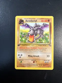 Aerodactyl - 16/62 - Pokemon Fossil 1st Edition Rare Card WOTC LP - Image 1