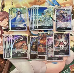 (18) One Piece TCG Black SR/ Mixed LOT 18 Foil Cards English Mixed Sets All NM - Image 1