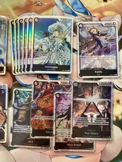 (18) One Piece TCG Black SR/ Mixed LOT 18 Foil Cards English Mixed Sets All NM - Image 3