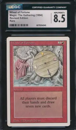 Revised Wheel of Fortune CGC 8.5 Graded Magic MTG (4045) - Image 1