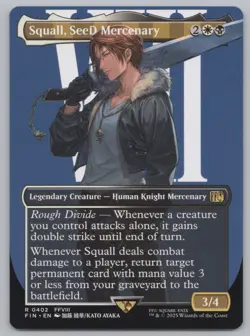 MTG Final Fantasy - Squall, SeeD Mercenary (Borderless) -d862 - Image 1