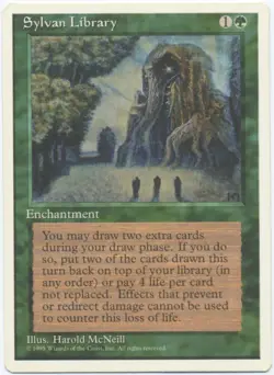MTG Lot: Land Tax, Mana Vault, Sylvan Library, Strip Mine - Image 3