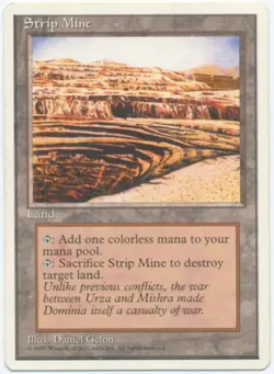 MTG Lot: Land Tax, Mana Vault, Sylvan Library, Strip Mine - Image 5