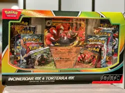 Pokemon Trading Card Game Incineroar ex and Torterra ex Special Collection Box - Image 1