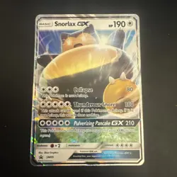 2016 Pokemon Snorlax GX #SM05 Sun & Moon Promo Holo - Image 1
