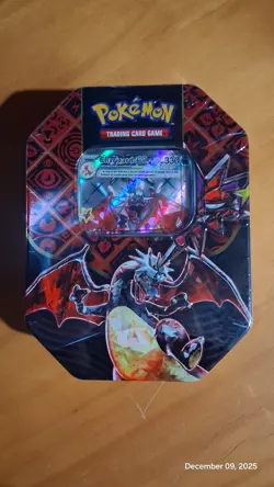 Pokemon TCG Scarlet & Violet Paldean Fates Shiny Charizard ex Tin New Sealed - Image 1