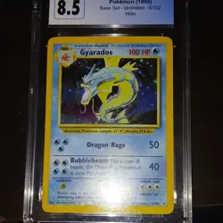 2x Gyarados Holo Pokemon Base Set Unlimited 6/102 CGC 8.5 1999 Cards - Image 1