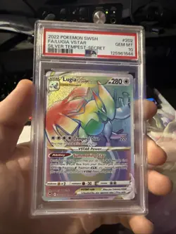 Pokemon TCG Lugia VSTAR 202/195 Secret rare rainbow PSA 10 - Image 3